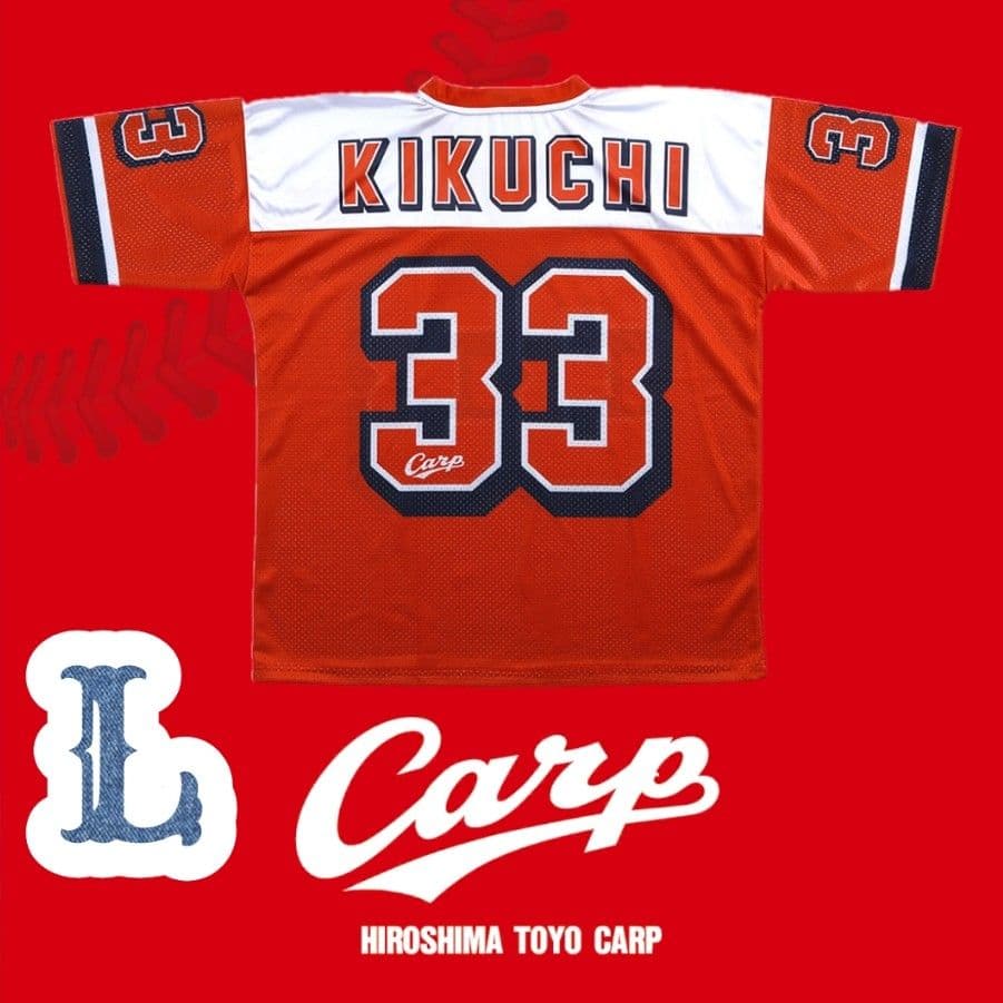 カープ菊池涼介選手アメフト風Tシャツ2026！Lサイズ！限定新グッズ完売品！