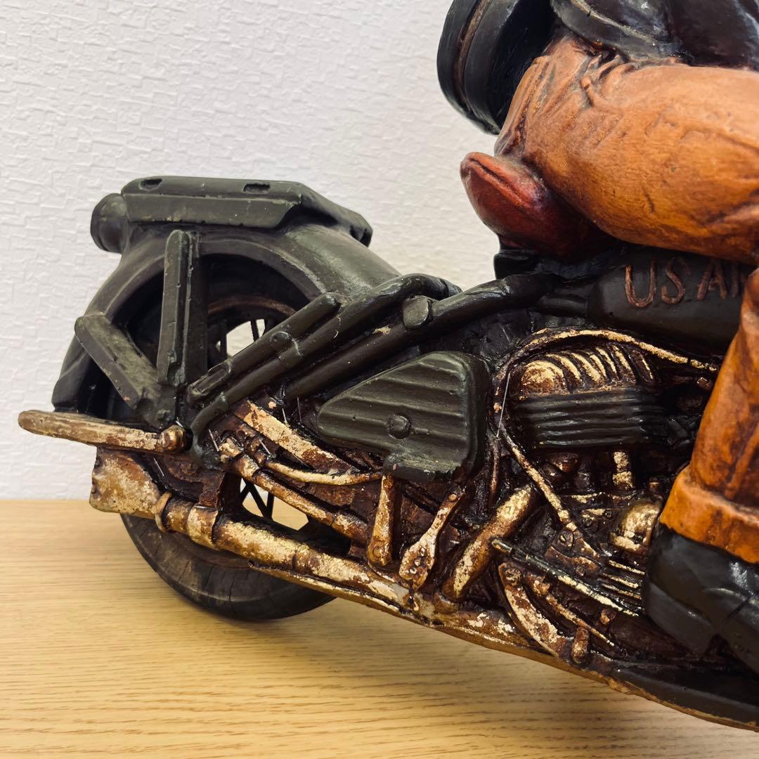 レア★エルビス・プレスリー /Harley/ヴィンテージ/置物/オブジェ/バイク