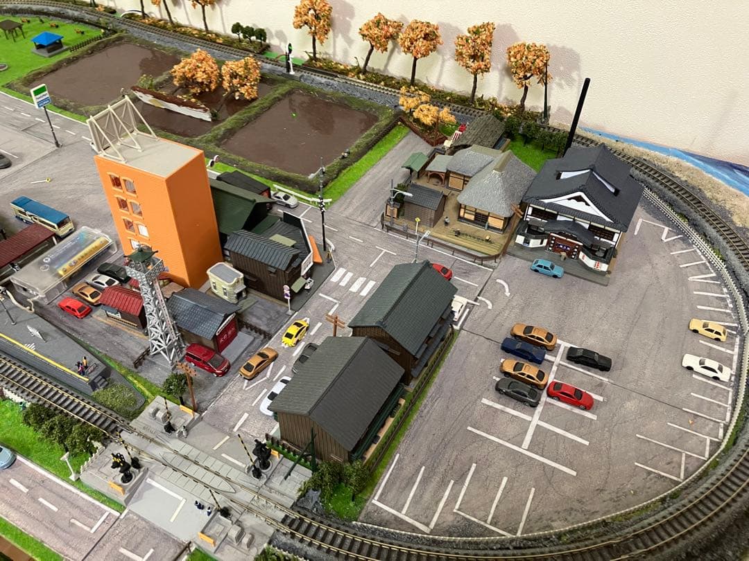 Nゲージ 鉄道模型 昭和の駅と街並み ジオラマ トミックス KATO 鉄道　引取