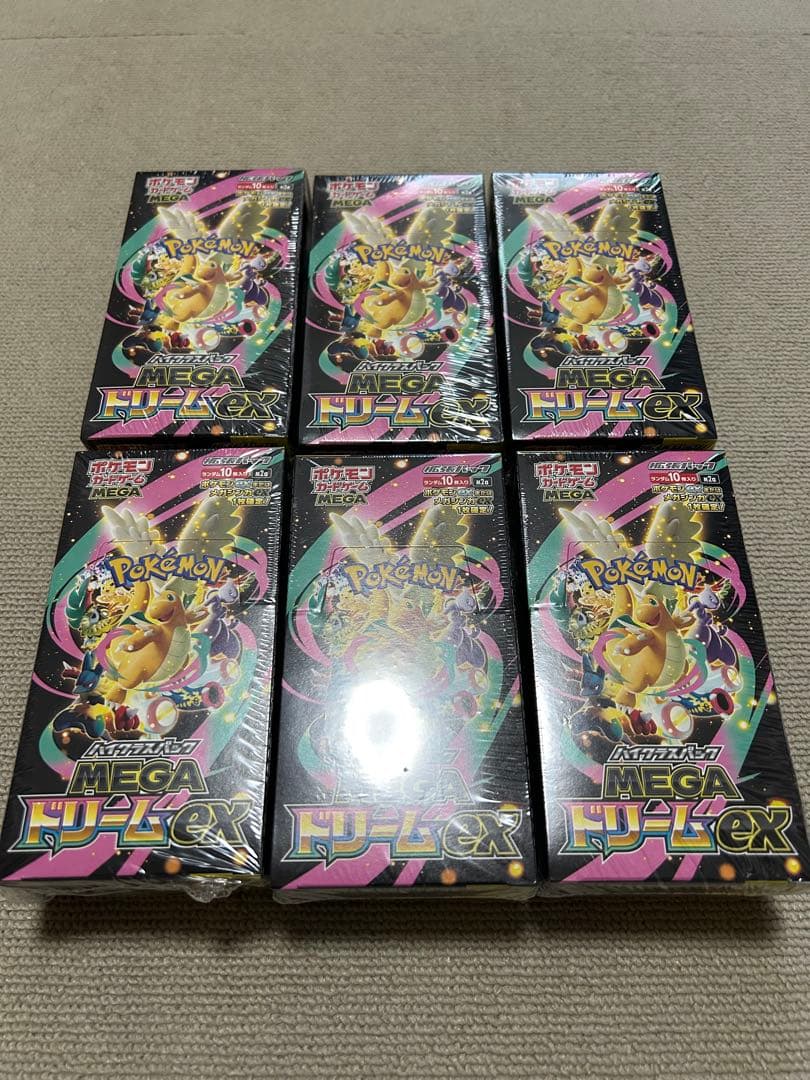 MEGAドリームex 6box 未開封　シュリンク付き