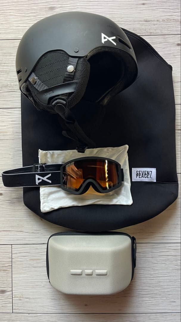 anon. スキー、スノーボードヘルメット ゴーグルセット　キッズ