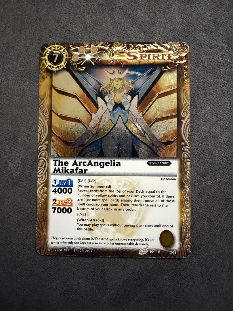 本日限定　バトルスピリッツ 大天使ミカファール 英語版 海外版 初期　Xレア