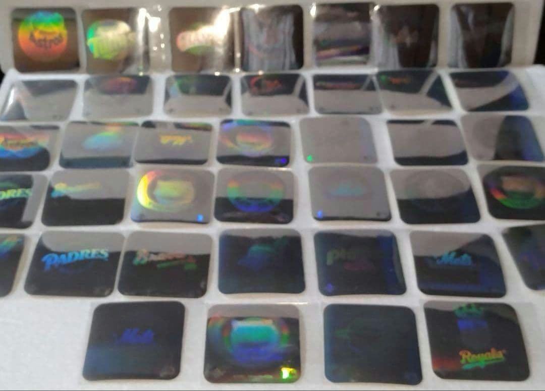 メジャーリーグ　MLB　メタリック　チームロゴ　レトロ　ステッカーセット②