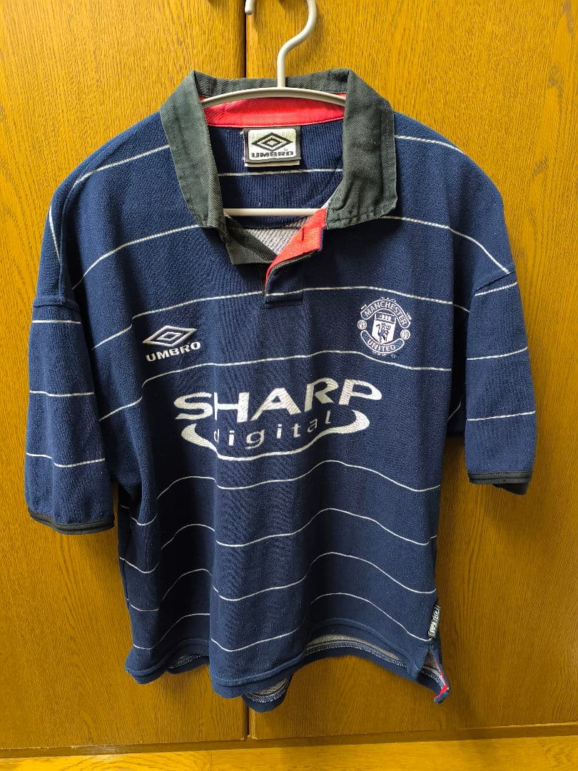 99-00 マンチェスターユナイテッド アウェーシャツ UMBRO 170サイズ