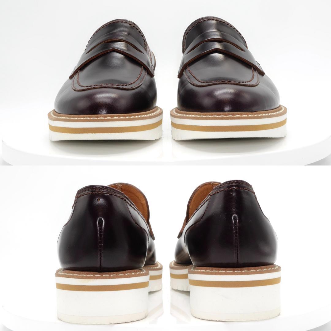 22.5　REGAL　リーガル　シューズ　厚底ローファー　ボルドー