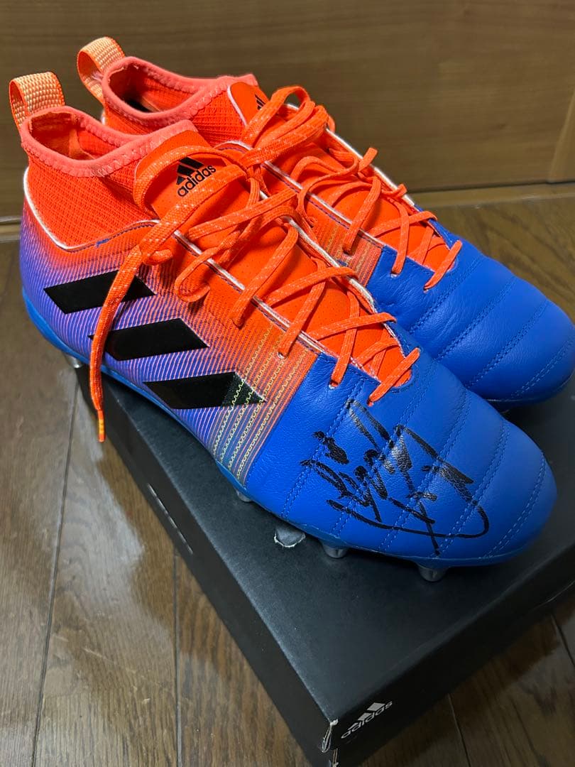 【新品未使用・サイン入】アディダス ラグビースパイク カカリXケブラー2 SG