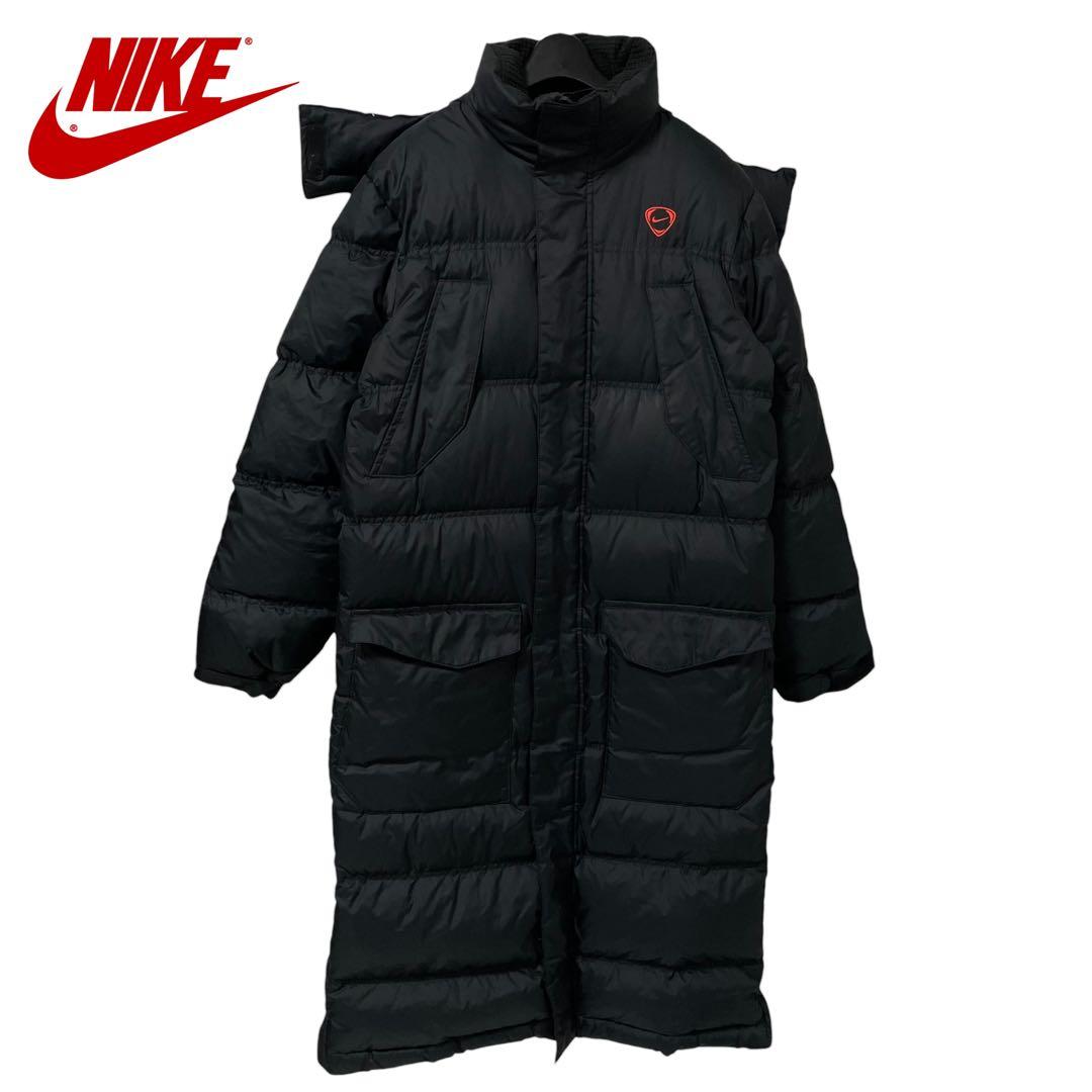 NIKE /ナイキ メンズ ダウン ベンチコート 黒 S a528