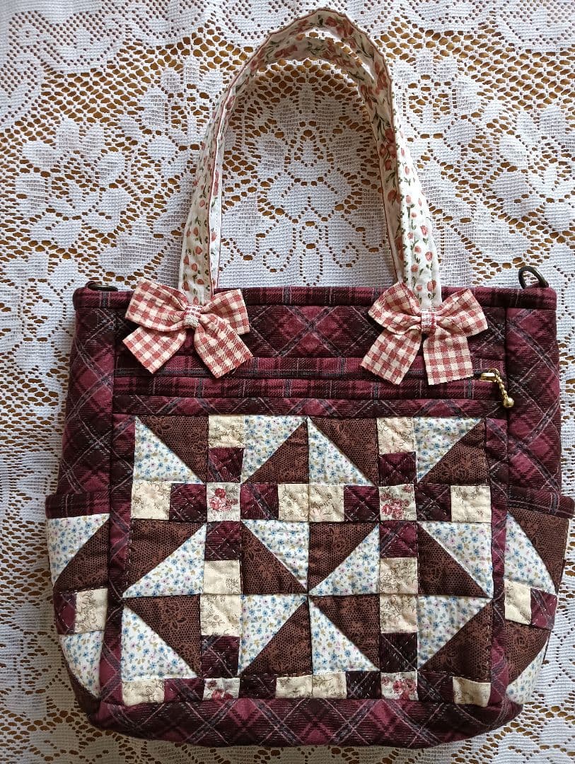 スーちゃん 手縫い ６ポケットバッグ