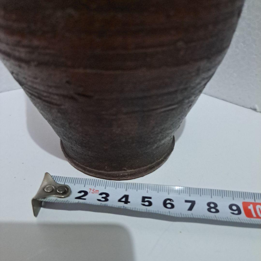 初代　木津宗詮作　古南蛮壺　拝領品　共箱　珍品壺