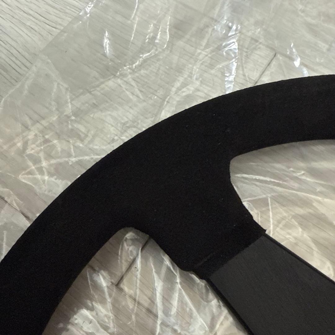 ポルシェ911/991 GT3 CUP ステアリング/黄ステッチ/スエード