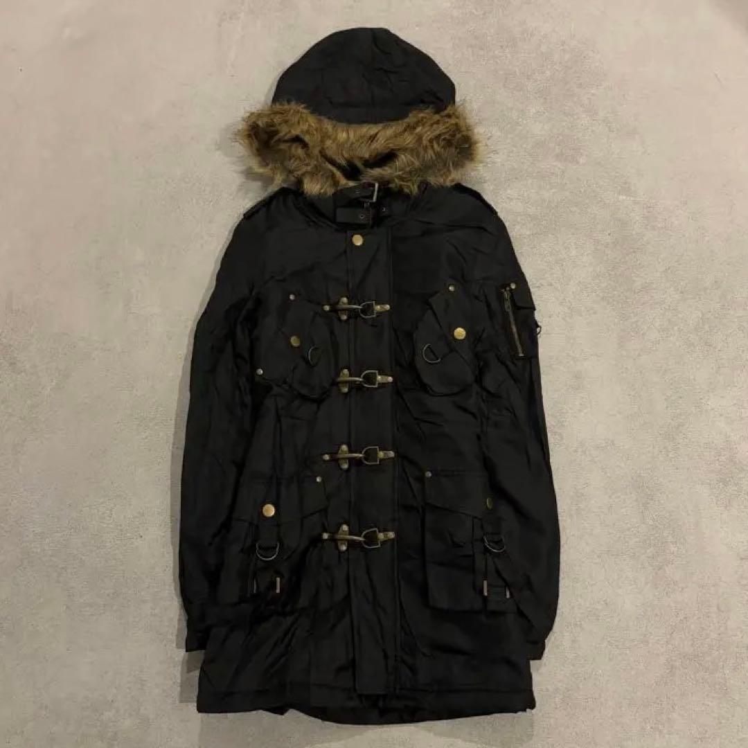 00s archive n3b ファー　ミリタリージャケット　ファイヤーマン