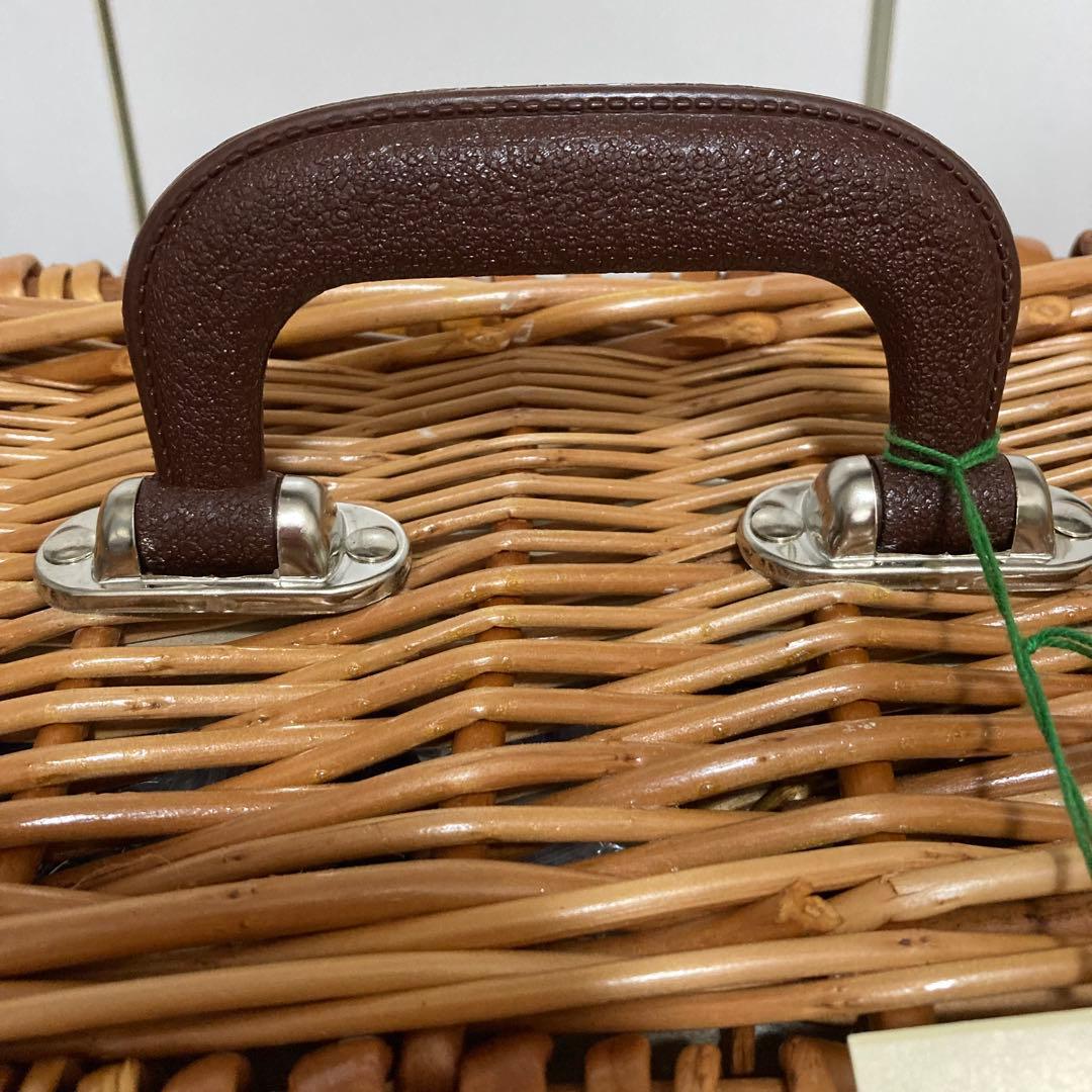 未開封 英国製 ピクニックバスケット OPTIMA ヴィンテージ 4人用