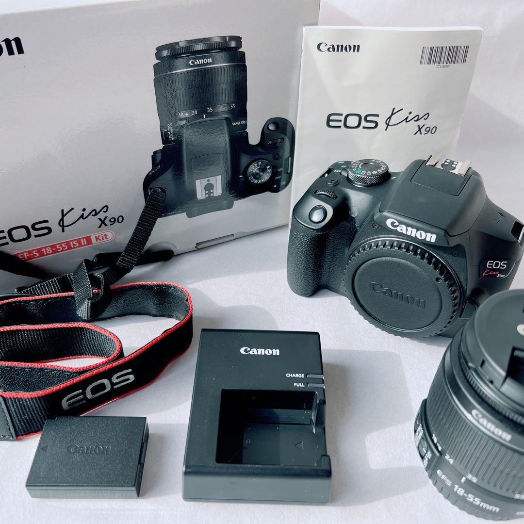 ショット数1310•美品✨Canon EOS Kiss X90レンズ付　箱付