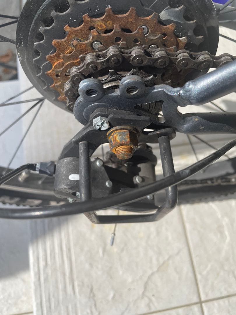 ジャンク　引き取り限定　自転車　splendide グレー　27 KENDA