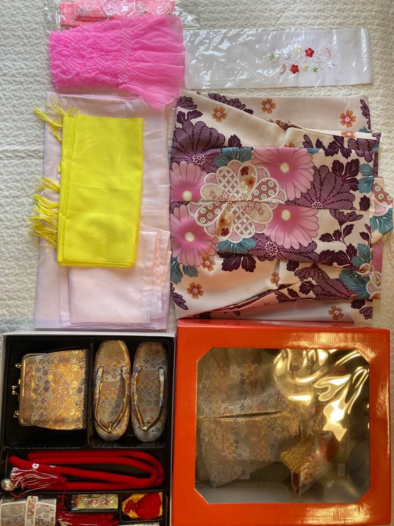 七五三 7歳 四つ身着物 16点セット　おまけつき