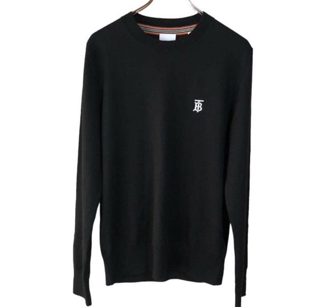 BURBERRY バーバリーロンドンイングランド　S ニット　ブラック　ウール