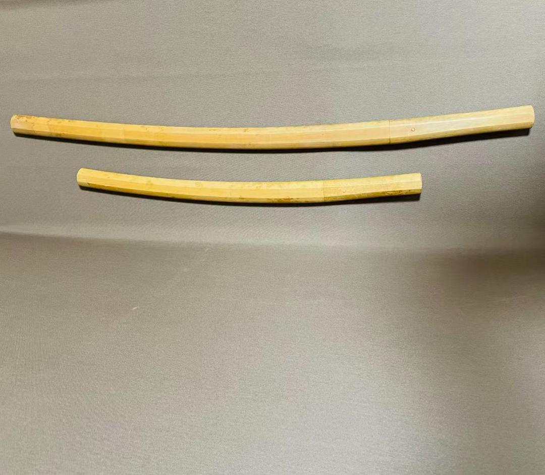 模造刀　居合刀　白鞘　2本セット　打刀　脇差　コレクション　インテリア （刀9）