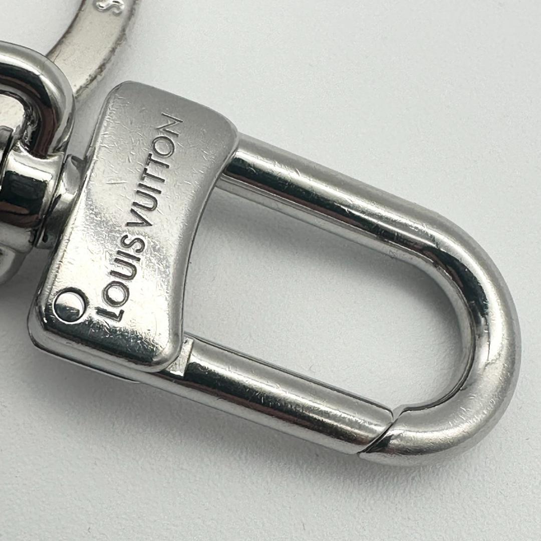 ルイ・ヴィトン キーホルダー M00745 ブラック レザー キーリング