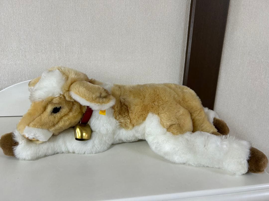 シュタイフ牛のぬいぐるみ 103407ドイツ製 KNOPF IM OHRタグ付き