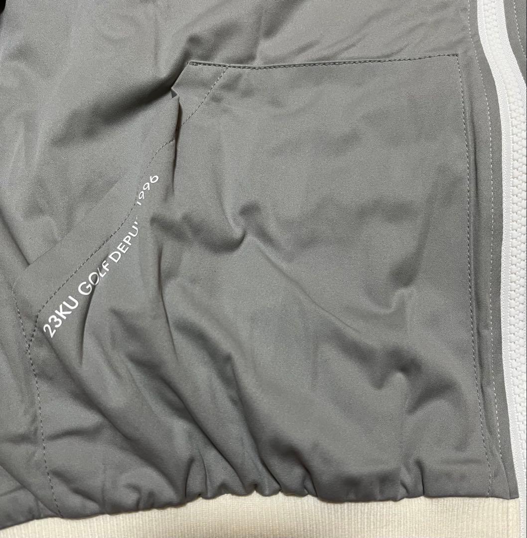 23区ゴルフ防風ノルディック柄リバーシブルブルゾン