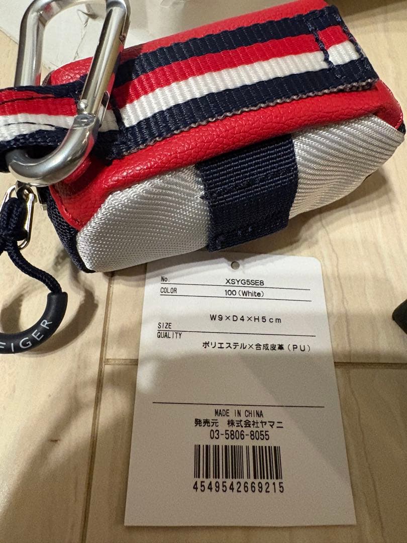 新品　2025 トミー ヒルフィガー ゴルフ　キャップ クール ボールポーチ