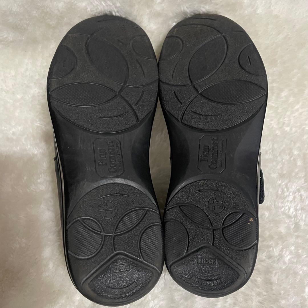 【極美品】Finn comfortフィンコンフォート 本革 黒 レザー