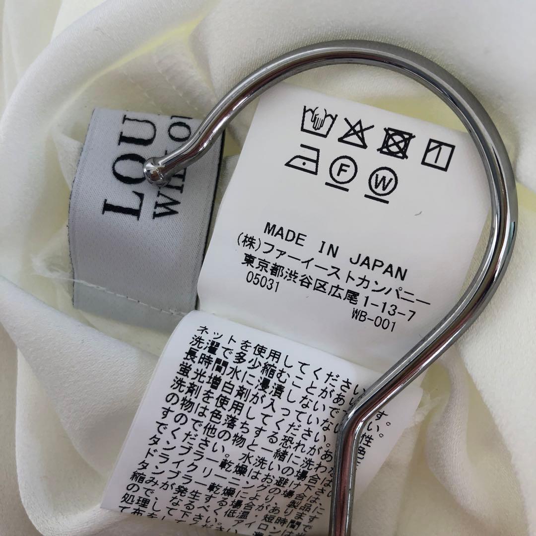 LOULOU WILLOUGHBY ヨーリューフリルタイブラウス オフホワイト