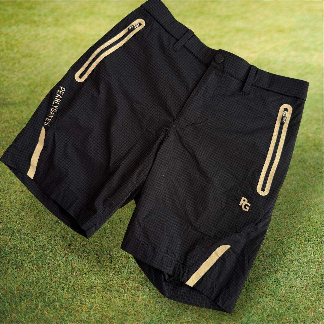 現行モデル　パーリーゲイツ　ハーフパンツ　短パン　紺　濃紺　ネイビー　3 S〜M