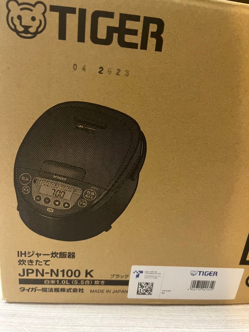 TIGER IH炊飯器 JPN-N100 ブラック