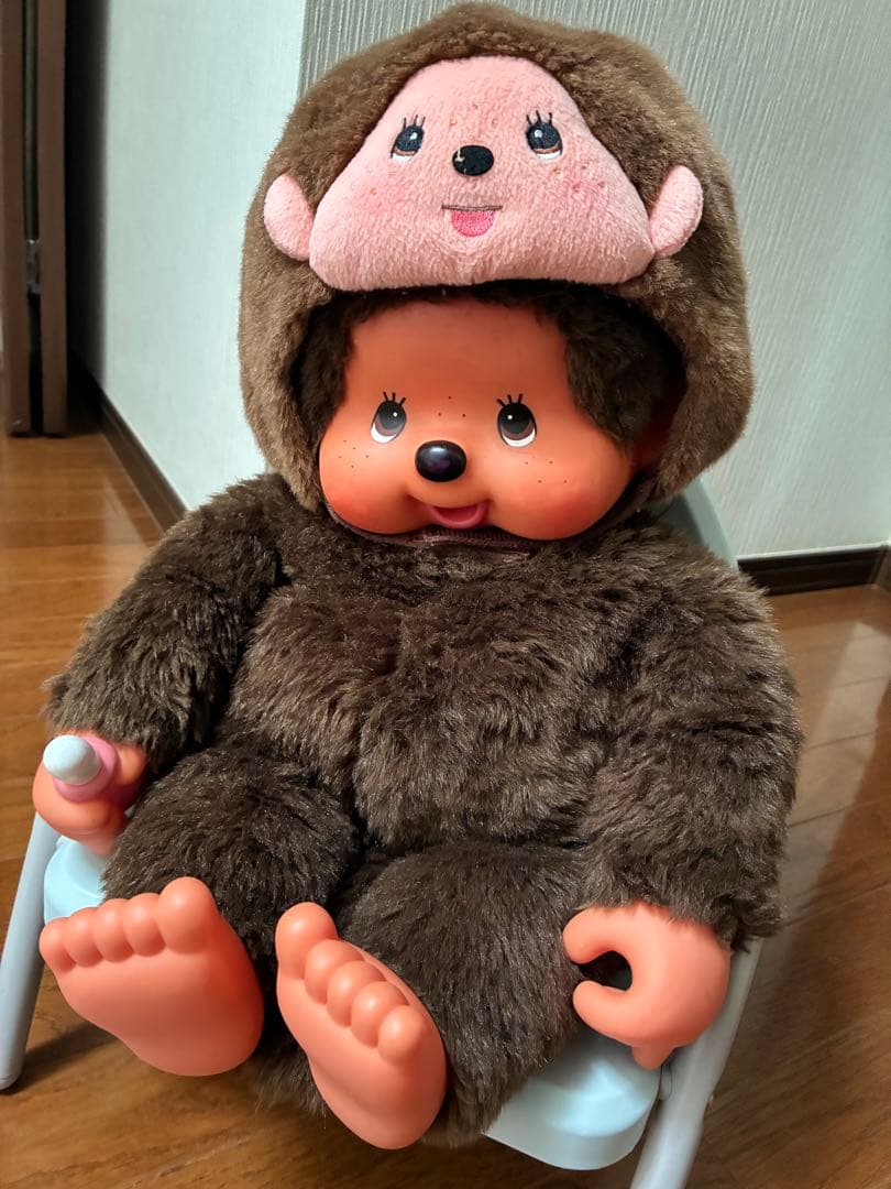 【レア】セブンイレブン限定 モンチッチ 特大ぬいぐるみ　2004年ロッテコラボ