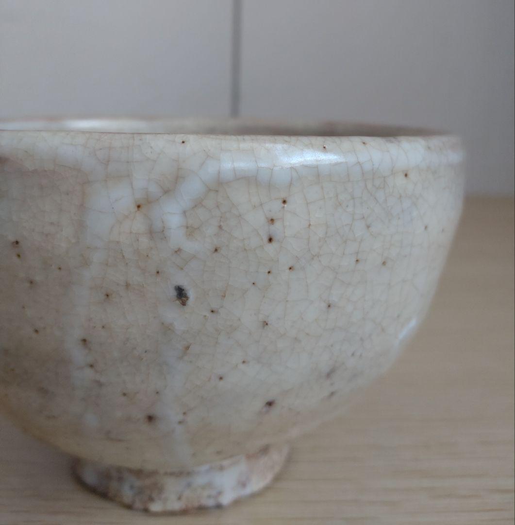 【萩焼】十二代　田原陶兵衛　貫入　茶碗　県無形文化財保持者　斗々屋　堅手　玉子手