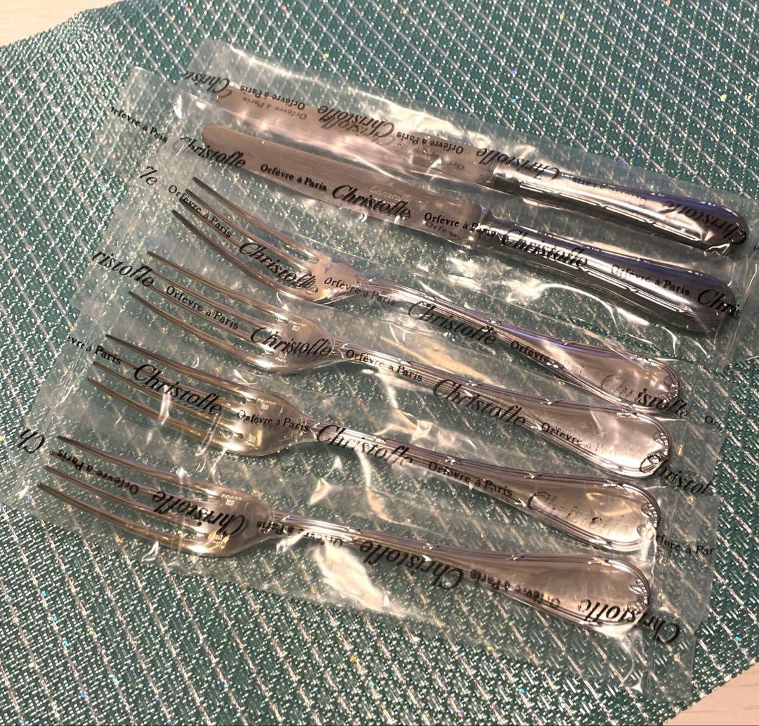 Christofle クリストフル リュバン フォーク&ナイフ 未使用・廃盤品