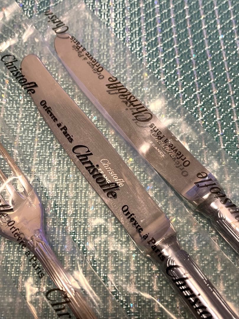 Christofle クリストフル リュバン フォーク&ナイフ 未使用・廃盤品