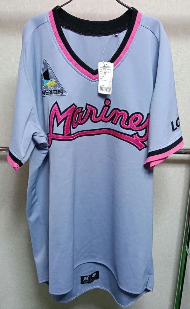 ✨【新品タグ付き】千葉ロッテマリーンズ 初代ビジター復刻ユニフォーム Lサイズ✨