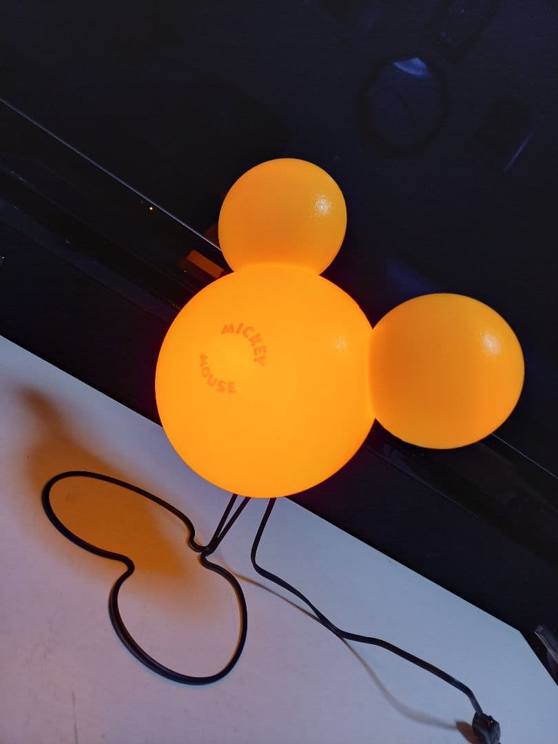 レア　1980's　ポストモダン　サンキョー　イエロー　ミッキーマウス　ランプ