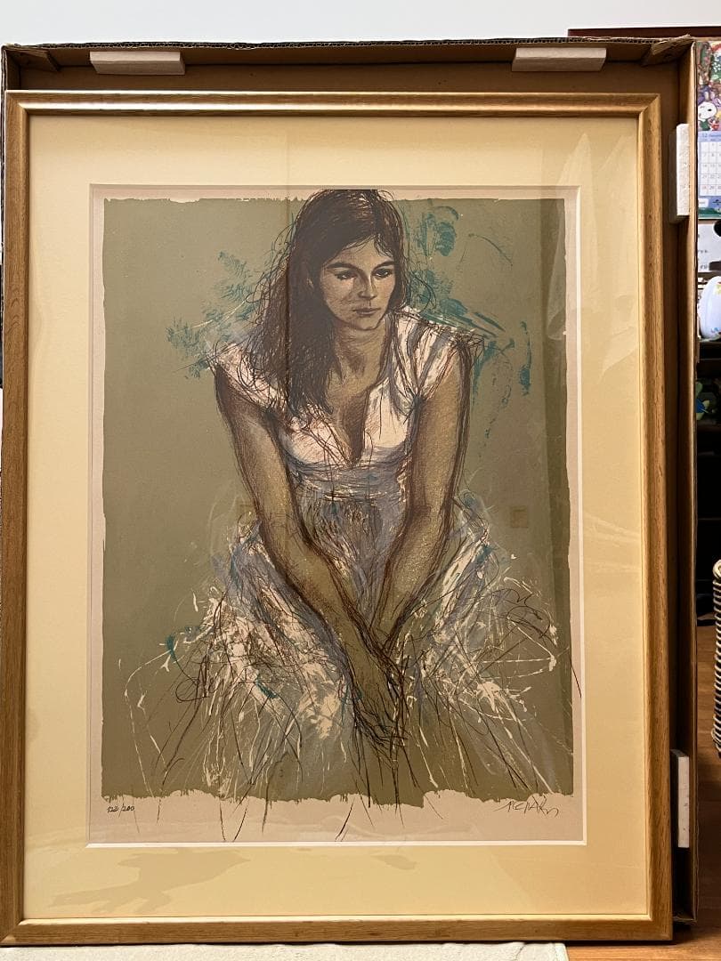 ジャック・ペクナール リトグラグ版画「ブリジット」