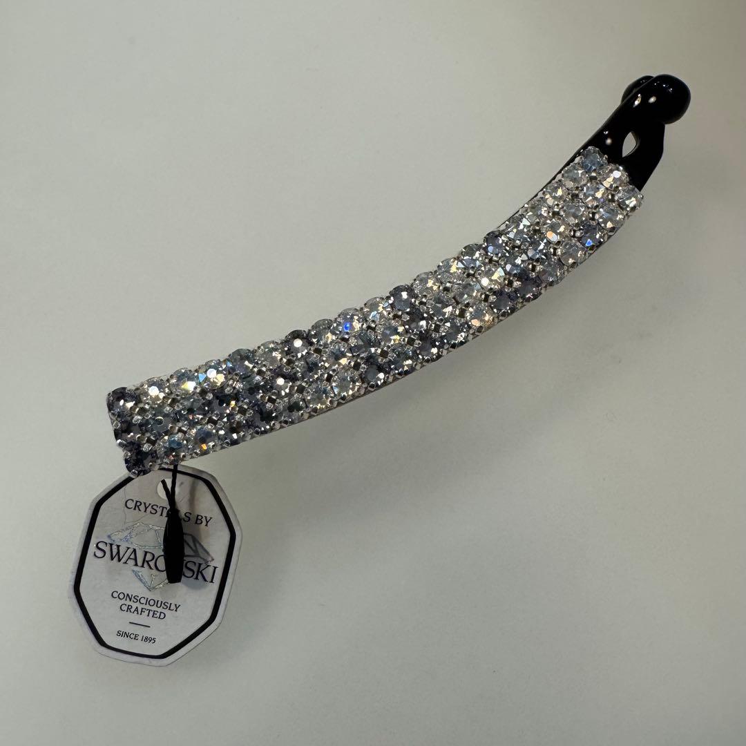 コンプレックスビズ　Swarovski クリスタル ヘアクリップ　バナナクリップ