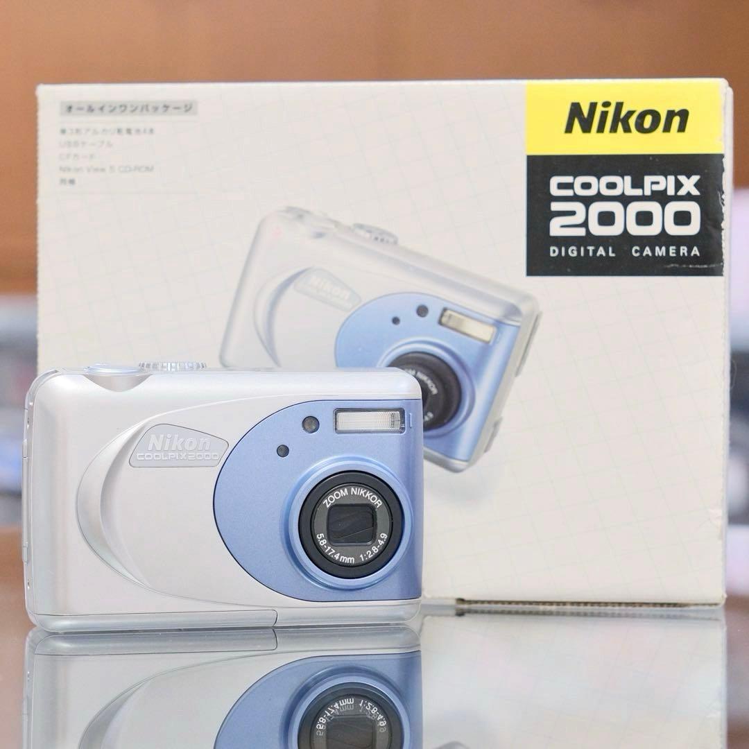 動作品 平成レトロ Y2K Nikon COOLPIX E2000 元箱付き