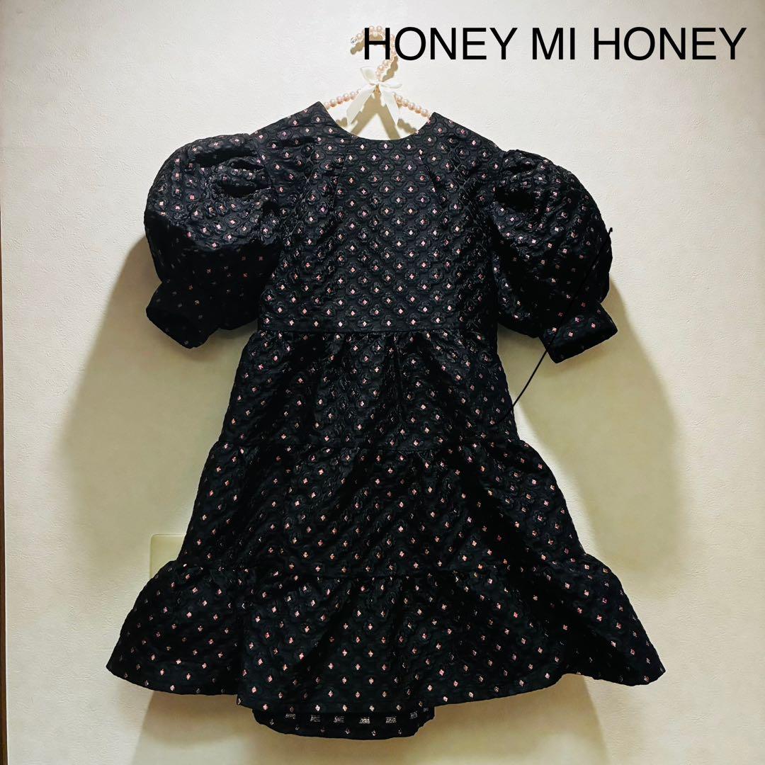 HONEY MI HONEY ジャガードミニワンピース