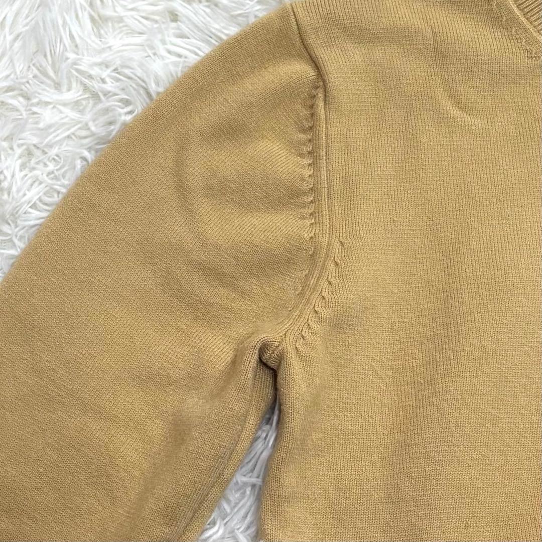 プレイ コムデギャルソン カーディガン 黒ハートロゴ ベージュ M 日本製