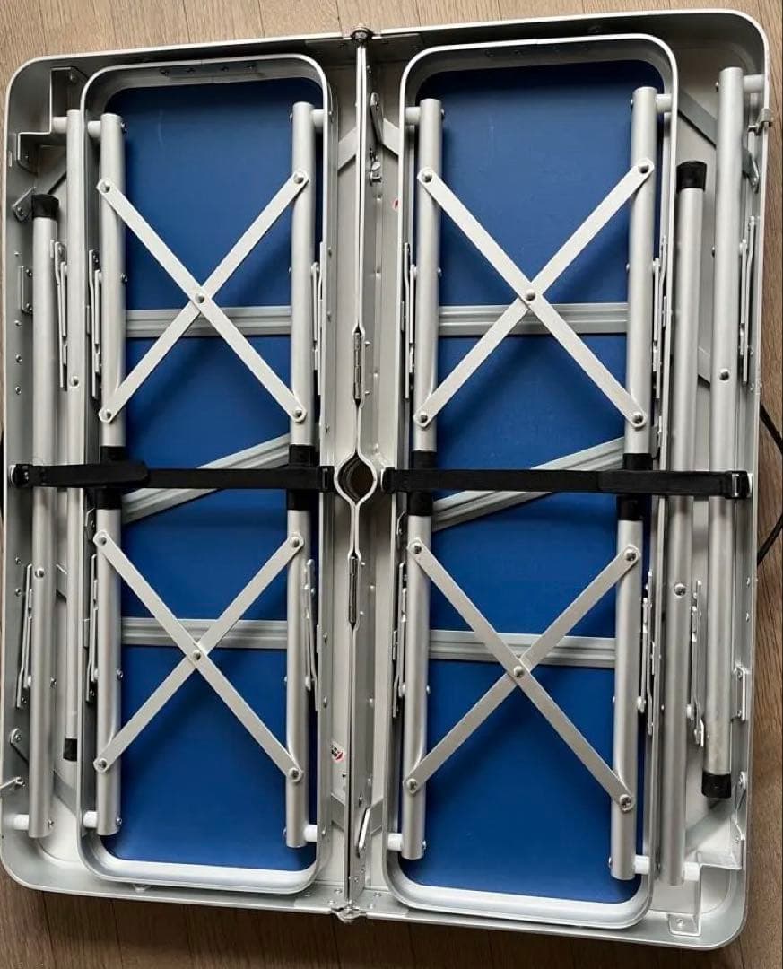 Coleman アウトドアテーブル モザイク　木目調