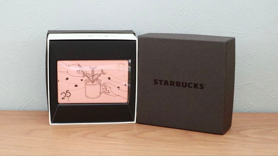 【PIN未削り】スターバックスカード　25周年　ステンレス仕様