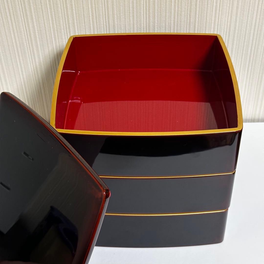 越前漆器　重箱　6寸 3段