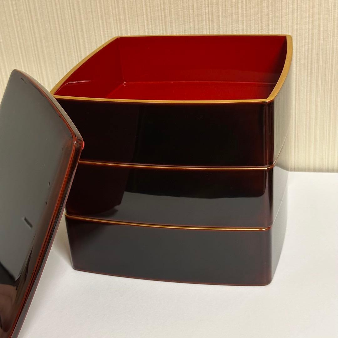 越前漆器　重箱　6寸 3段