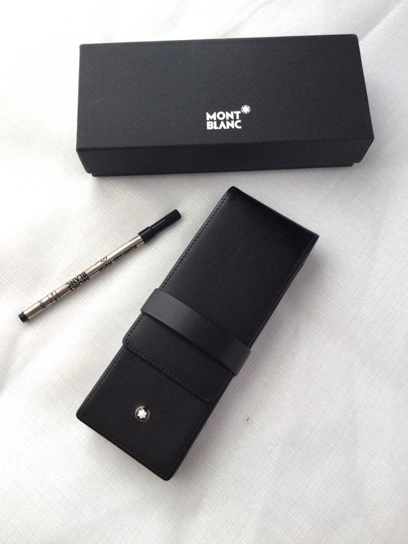 未使用 モンブラン MONT BLANC 3本 ブラック筆箱