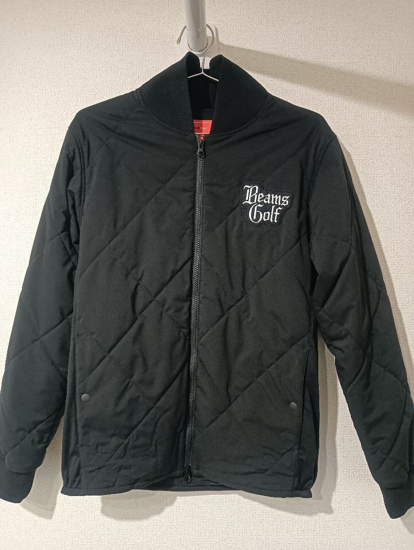BEAMSGOLF　ORANGELABEL　格子キルト切り替えジップブルゾン