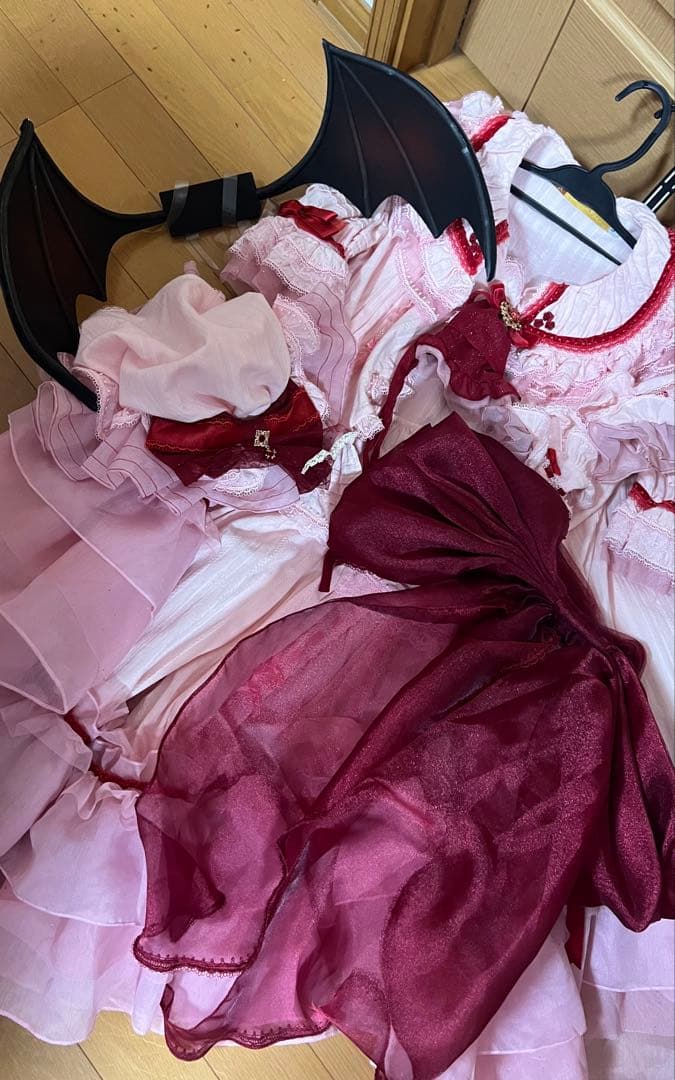 東方Project レミリア・スカーレット 森森仙 コスプレ Lサイズ 羽付き