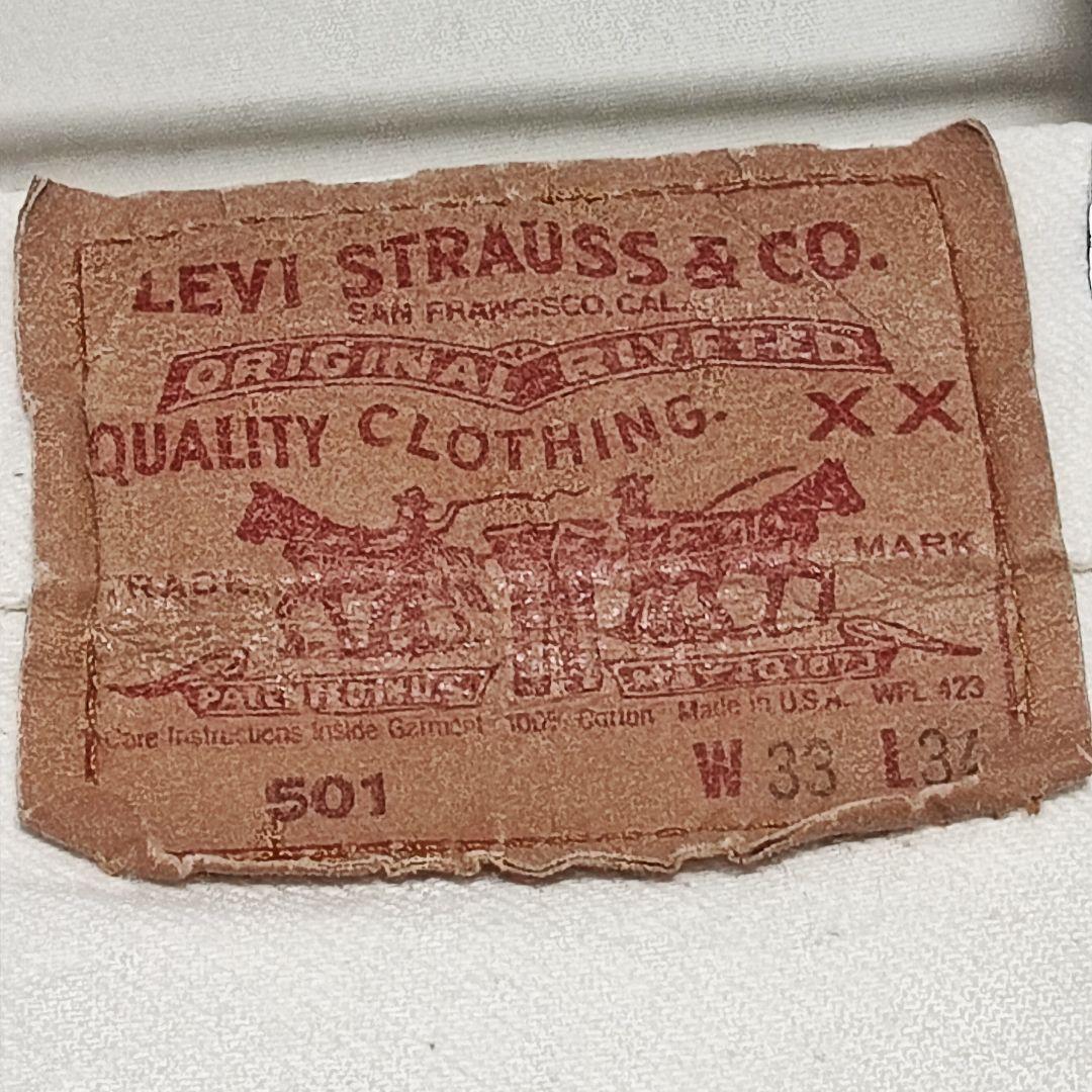 USA製 LEVI’S 501 生成 ホワイト 白系 W33 80s 90s
