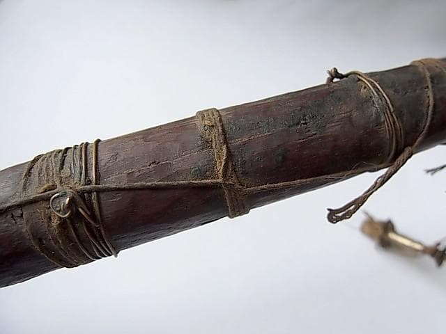 ★W2702★ネパール 古い 笛 シャーナイ リード楽器 瞑想 仏具