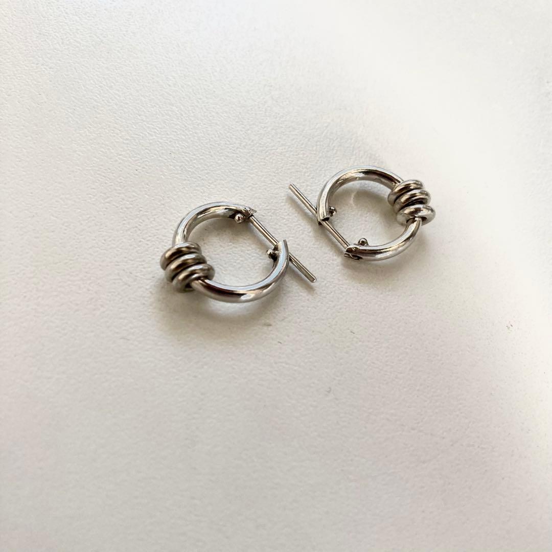 片耳ノーブランド　シルバー925 16mm ヤマト着用　登坂着スピネリ　ピアス